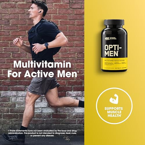 Optimum Nutrition Opti-Men Günlük Multivitamin Erkekler İçin, Bağışıklık Desteği Takviyesi Amino Asitlerle, 80 Günlük Tedarik, 240 Adet, (Ambalaj Değişebilir) - 3