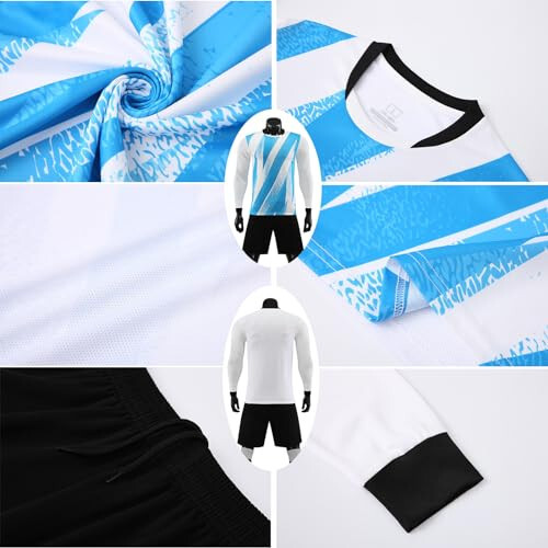 OPUTWDF Personalized Soccer Jersey for Kids Men Women Custom Soccer Jersey Boys Personalized Soccer Uniform Set - 3