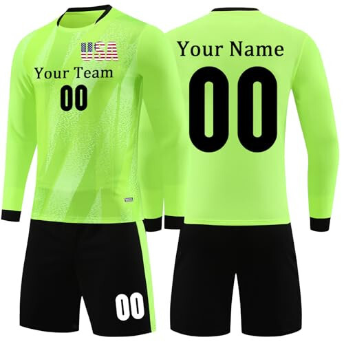 OPUTWDF Personalized Soccer Jersey for Kids Men Women Custom Soccer Jersey Boys Personalized Soccer Uniform Set - 7