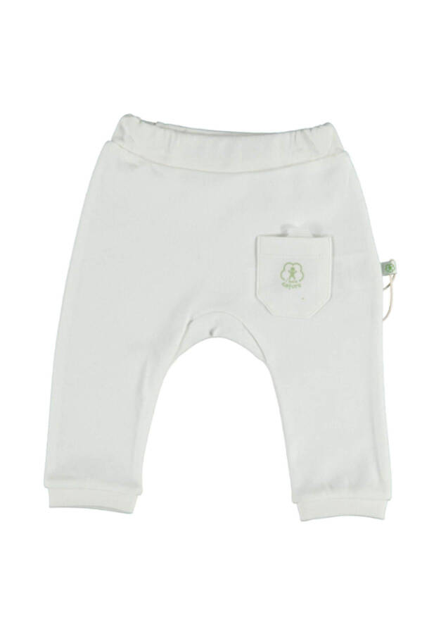 Organic Pants Without Feet Basic Nature Ecru - 2