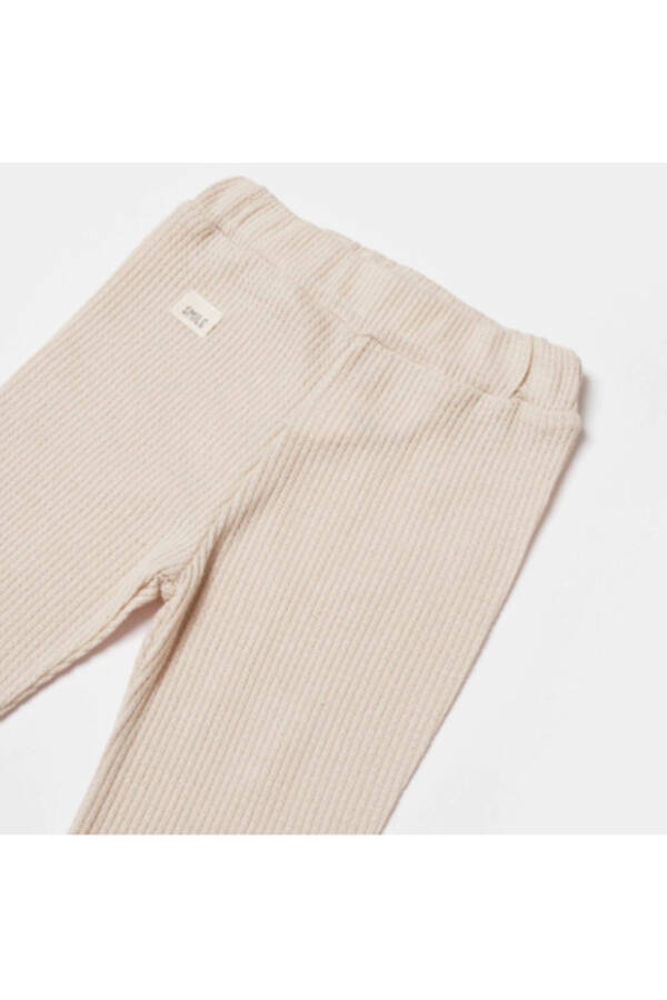 Organic Waffle Smile Pants Beige - 2