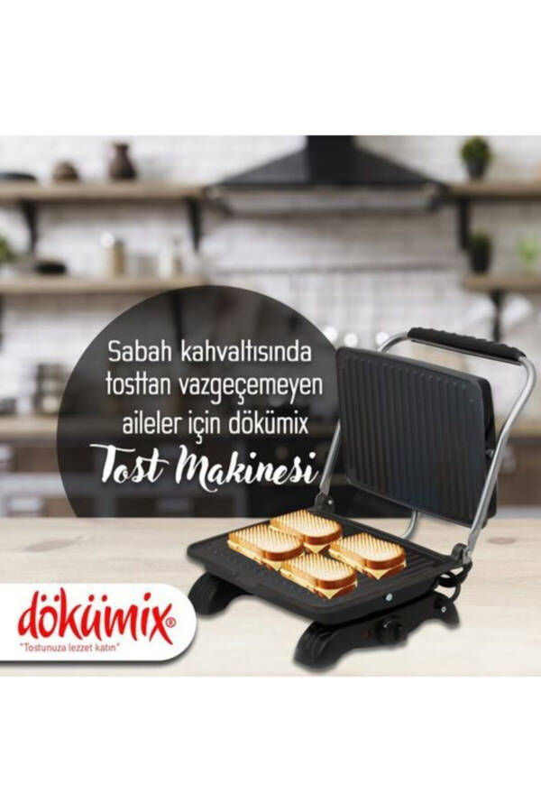 Organik Demir Döküm Kaplamasız Tost Makinesi (Siyah Fırça Hediyeli) Fma07266 - 4