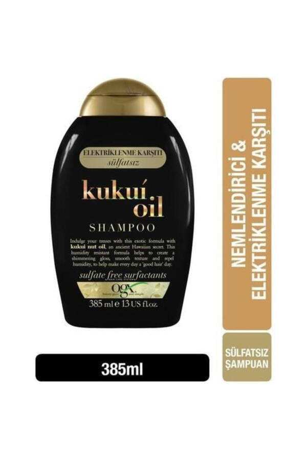 Organix Kukui Oil Anti-Frizz Sulfate-Free Shampoo 385 Ml - 1