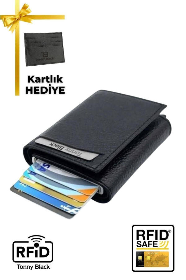 Original Boxed Super Slim Cardholder with Gift Automatic Mechanism Multi-Pocket Smart Credit Card Holder - 9