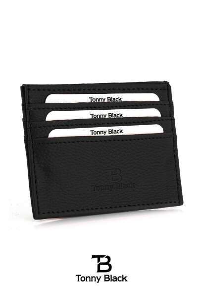 Original Boxed Unisex Super Slim Leather Thin Model Credit Card & Business Card Holder Faux Leather Cardholder Black - 12