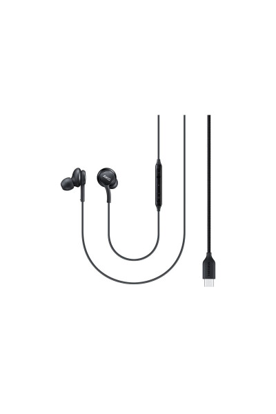 Original Type-C Stereo Wired Earphones - Black - 27