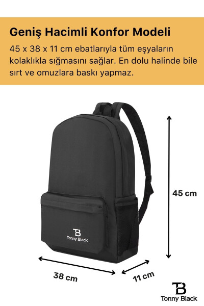 Original Unisex Comfort Model Waterproof Sports Course Travel And Daily Use Backpack - 12