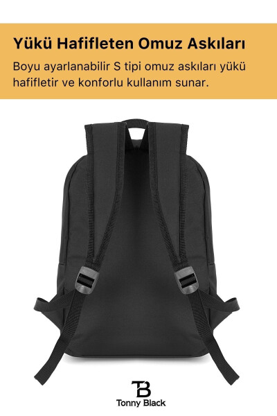 Original Unisex Ko'p Cho'ntakli Su O'tkazmaydigan Sport Maktab Laptop Sayohat Va Kundalik Foydalanish Uchun Ryukzak - 5