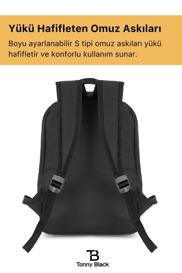 Original Unisex Ko'p Cho'ntakli Su O'tkazmaydigan Sport Maktab Laptop Sayohat Va Kundalik Foydalanish Uchun Ryukzak - 5