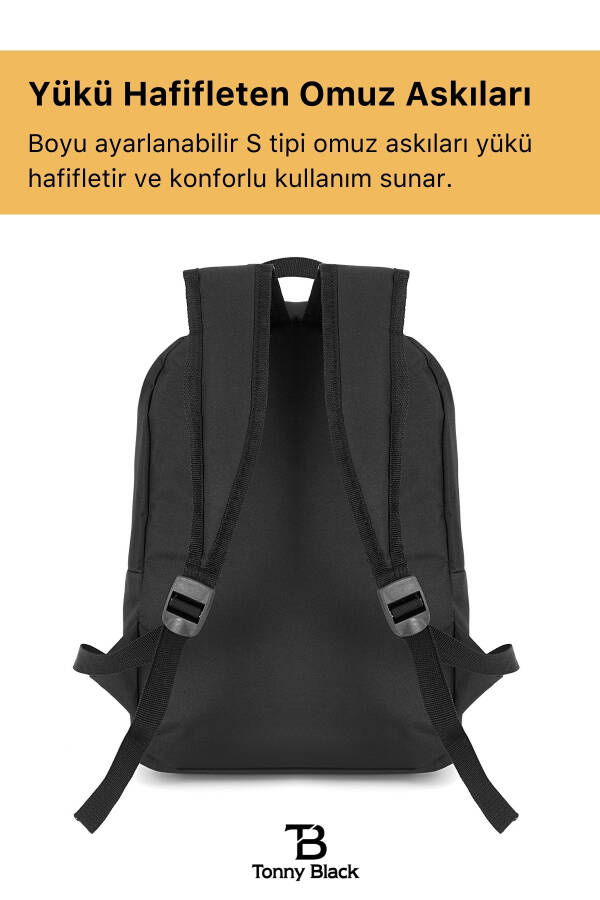 Original Unisex Ko'p Cho'ntakli Su O'tkazmaydigan Sport Maktab Laptop Sayohat Va Kundalik Foydalanish Uchun Ryukzak - 13