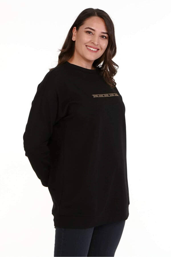 Örme Baskılı Sweatshirt - 2