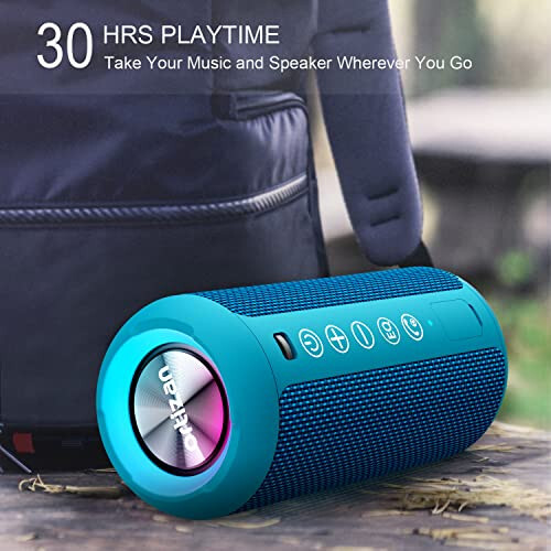 Ortizan Ko'chma Bluetooth Karnaylar, IPX7 Su o'tkazmaydigan Simsiz Tashqi Karnay, 24Vt Baland Stereo Ovoz va Bluetooth 5.3, Chuqur Bass, RGB Chiroqlari, Ikkita Juftlashtirish, Uy, Partiya Uchun 30 soat Davom Etuvchi O'yin - 5