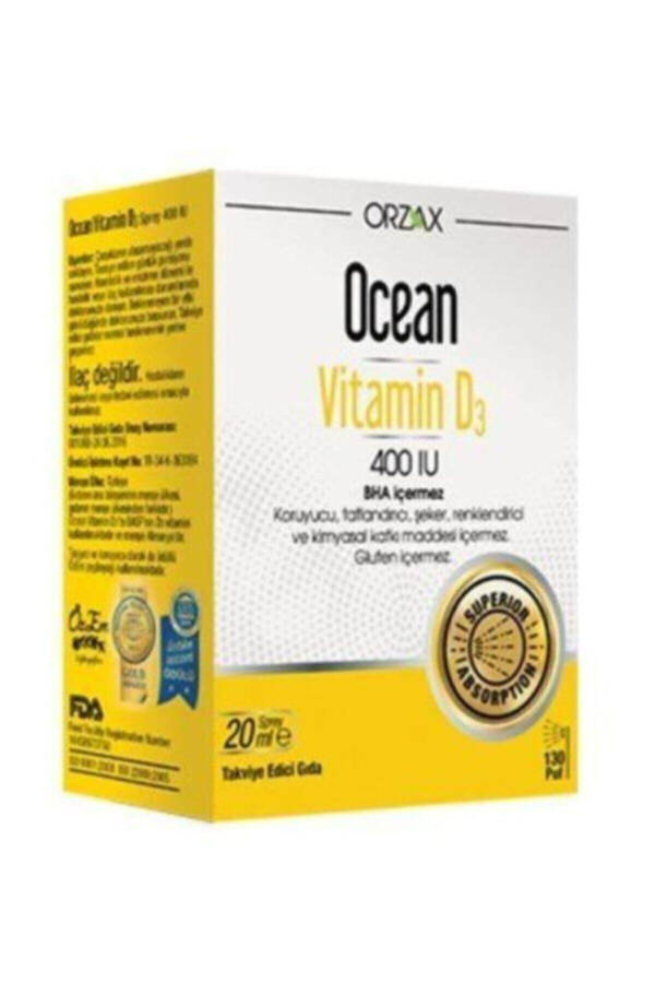 Orzax D3 Vitamini 400 IU Sprey 20 ml - 2