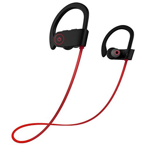 Otium Bluetooth quloqchinlari, Simsiz quloqchinlar IPX7 Su o'tkazmaydigan Sport quloqchinlari Mikrofonli HD Stereo Terga chidamli quloq ichidagi quloqchinlar Sport zali Yugurish Mashq 15 soat batareya Ovoz o'tkazmaydigan eshitish vositalari - 9