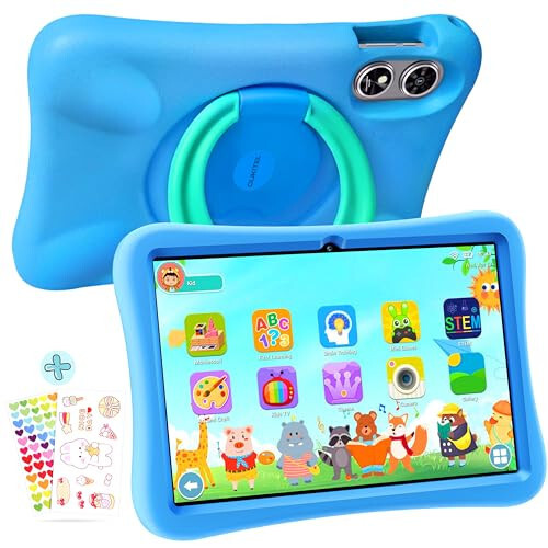 OUKITEL OT6 Kids Tablet, 10 Inch Android 13 Tablet for Kids - 16GB+64GB up to 1TB, 8000mAh Toddler Tablet with Shockproof Case,Widevine L1,GMS,WiFi 6, Google Kids Space,Parental Control,Dual Camera - 1