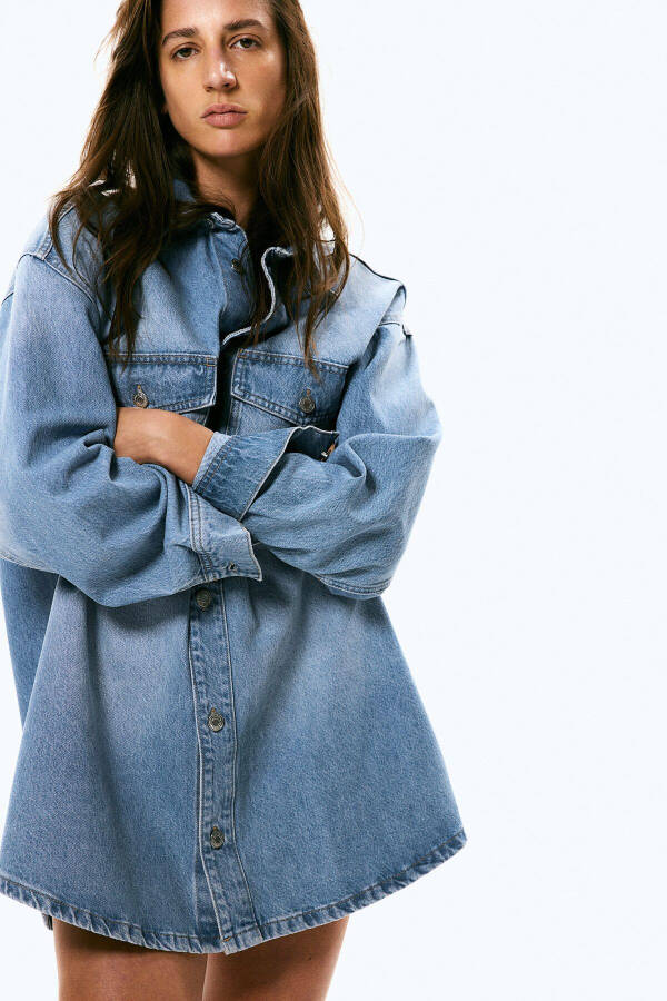 Oversize denim shirt - 1