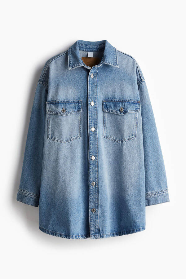 Oversize denim shirt - 4