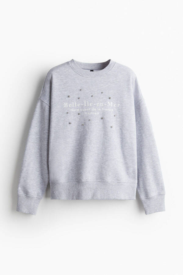 Oversize, detaylı sweatshirt - 3