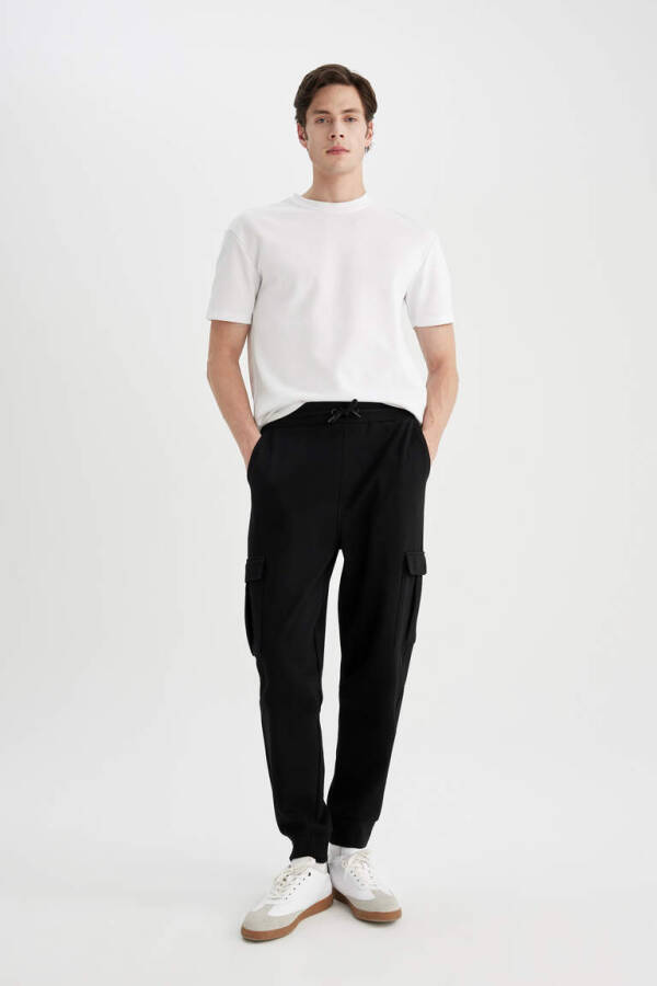 Oversize Fit Jogger Sweatpants Black - 1