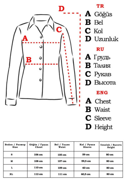 Oversize Uzun Basic Gömlek - Beyaz - 5