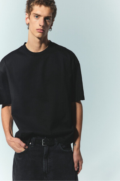 Oversized Cotton T-shirt - 1