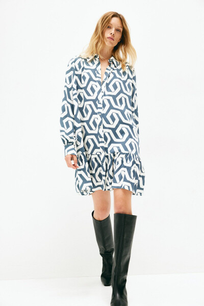 Oversized Shirt Dress - 2