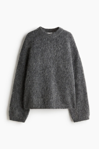 Oversized sweater with mohair blend - 3