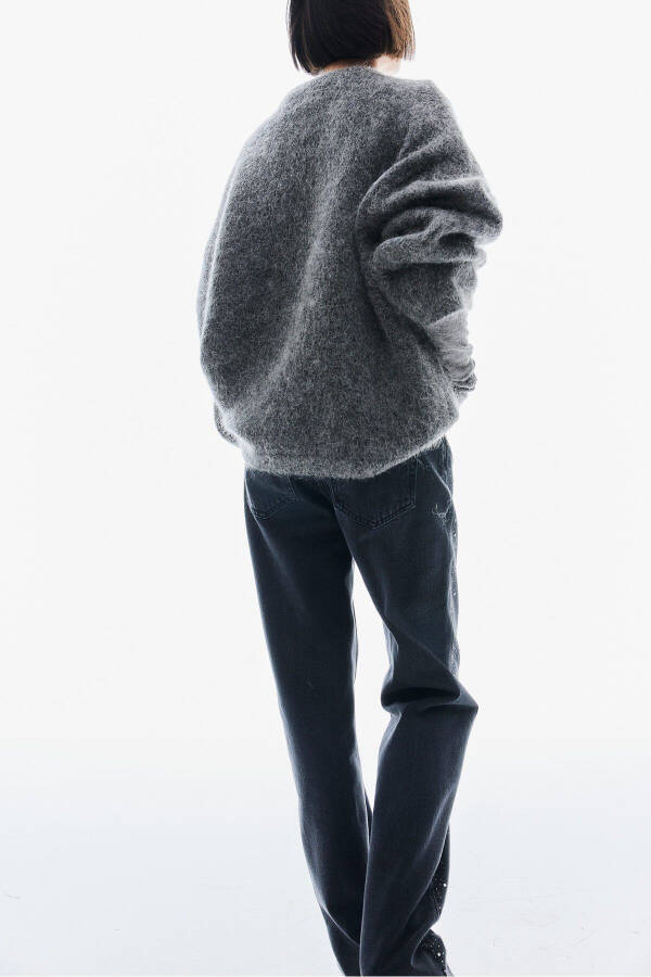 Oversized sweater with mohair blend - 4