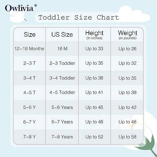 Owlivia 100% Organic Cotton Baby Long Sleeve Pajama Sets, Toddler Boy Girl 2-Piece Sleepwear - 15