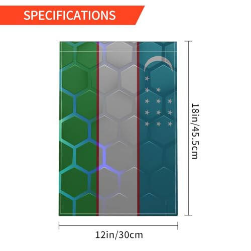 Özbekistan Bayrağı Bahçe Bayrakları Dış Mekan 12x18 İnç Çift Taraflı Bahçe Bayrağı Ev Çim Dekor Bayrağı Tatil Mevsimsel Hoş Geldiniz Bayrakları - 6