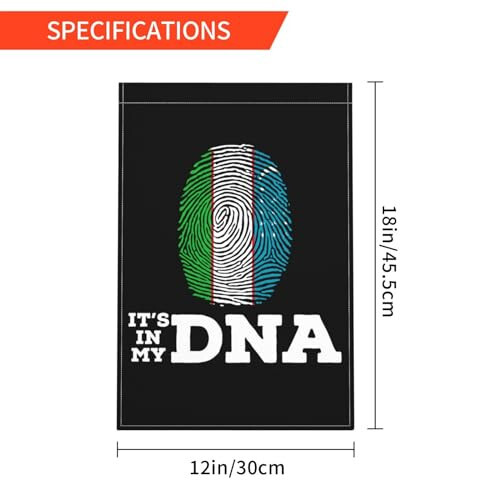 Özbekistan DNA'mda Bahçe Bayrakları Dış Mekanlar İçin 12x18 İnç Çift Taraflı Bahçe Bayrağı Ev Çim Dekor Bayrağı Tatil Mevsimsel Hoş Geldiniz Bayrakları - 6