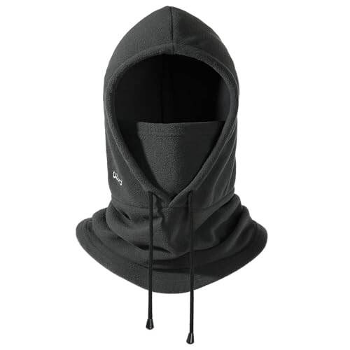 OZERO Balaclava Face Mask: Winter Polar Fleece Hood Ski Mask for Men Women, Convertible Balaclava Face Cover Hat Cap Scarf - 1