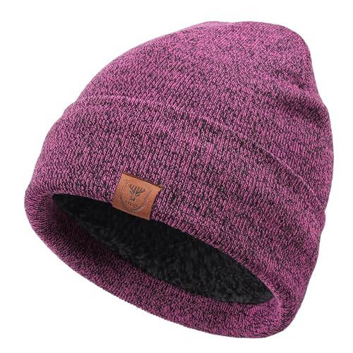 OZERO Winter Beanie Daily Hat - Thermal Polar Fleece Ski Stocking Skull Cap for Men and Women - 1