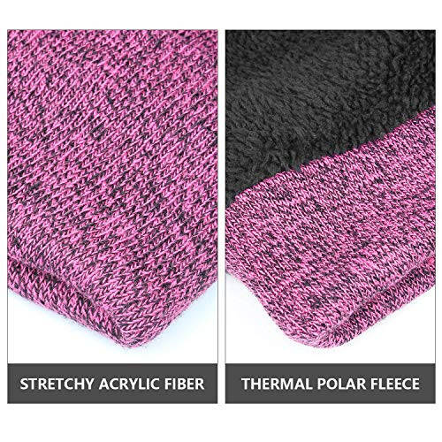 OZERO Winter Beanie Daily Hat - Thermal Polar Fleece Ski Stocking Skull Cap for Men and Women - 4