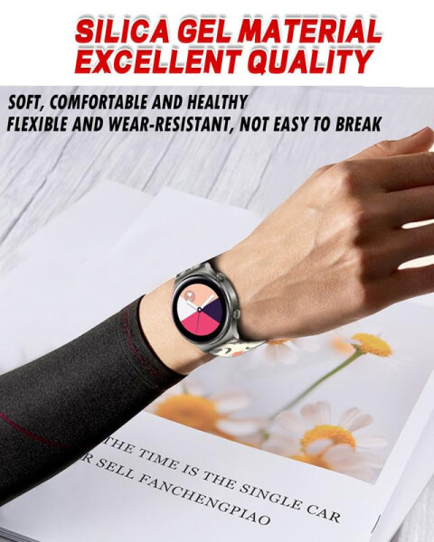 OZLNKPJL Değiştirilebilir Silikon Solmayan Kayış Galaxy Watch 6/5 / 4/5 Pro / 4 Classic /3 (41mm)/Active 2&1, 20mm Spor Akıllı Saat Bileklik Bantları Kadın Erkek Çocuklar İçin - 4