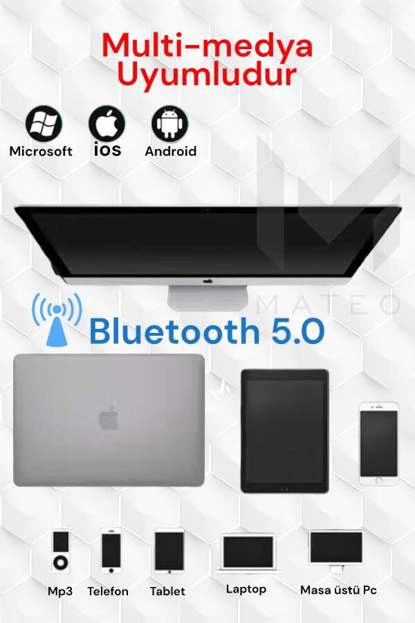 P68 Bluetooth Simsiz Stereo Quloqchinlar, Simli Aux - 6