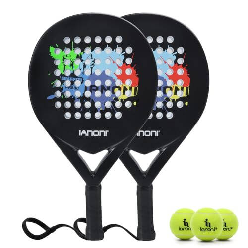 Padel Racket Carbon Fiber Surface with EVA Memory Flex Foam Core Lightweight Padel Racquet - 1