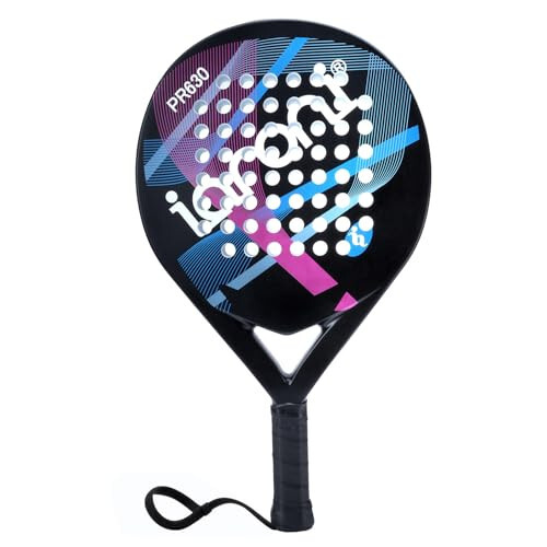 Padel Racket Carbon Fiber Surface with EVA Memory Flex Foam Core Lightweight Padel Racquet - 1