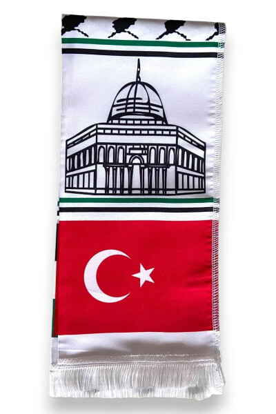 Palestinian and Turkish Flag Scarf - 2