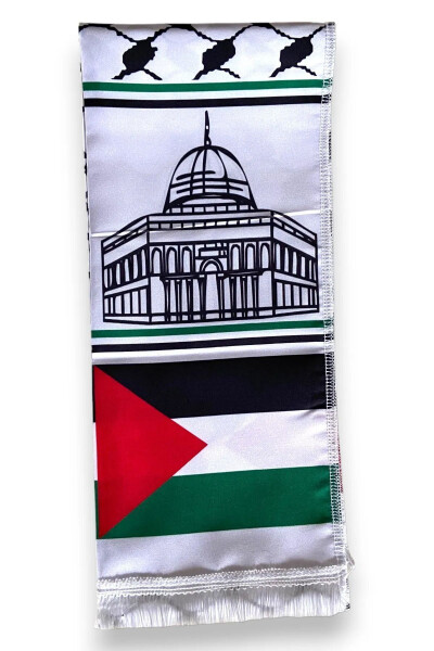 Palestinian and Turkish Flag Scarf - 4