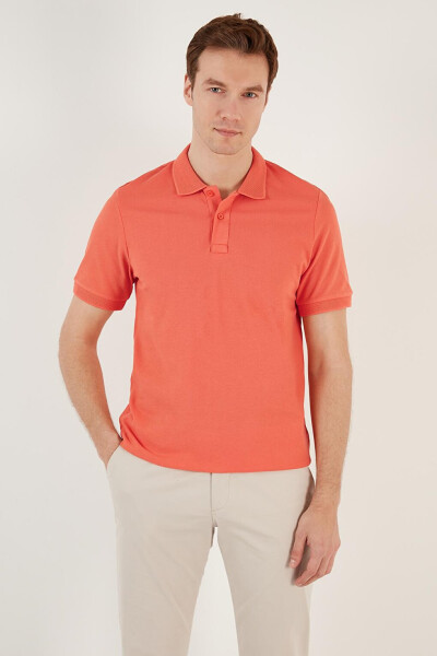 Pamuklu Regular Fit Düğmeli Polo Yaka T Shirt 5902739 - 3