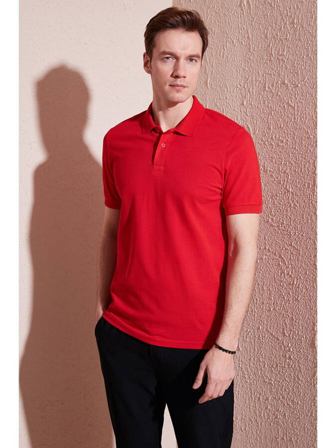 Pamuklu Regular Fit Düğmeli Polo Yaka T Shirt 5902739 - 2