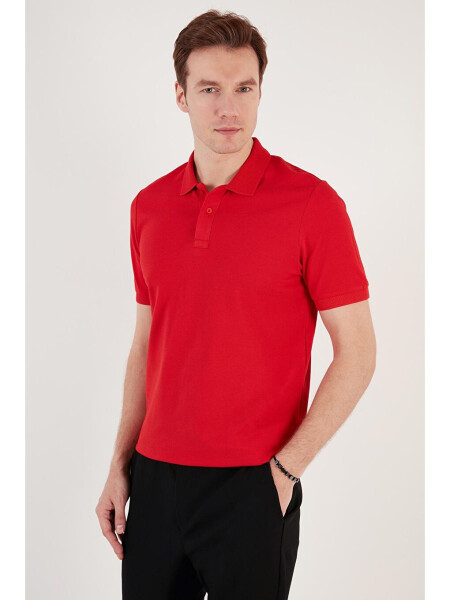 Pamuklu Regular Fit Düğmeli Polo Yaka T Shirt 5902739 - 3