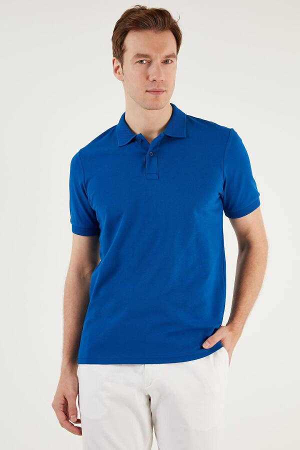 Pamuklu Regular Fit Düğmeli Polo Yaka T Shirt 5902739 - 2