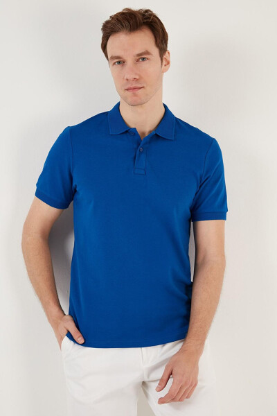 Pamuklu Regular Fit Düğmeli Polo Yaka T Shirt 5902739 - 4