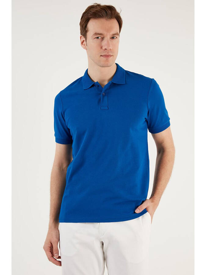 Pamuklu Regular Fit Düğmeli Polo Yaka T Shirt 5902739 - 2