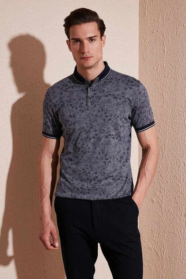 Pamuklu Slim Fit Düğmeli Polo T Shirt 646B3300 - 2