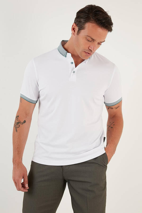 Pamuklu Slim Fit Polo T Shirt 646R4560 - 4