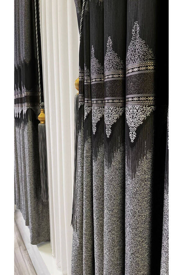 Panel Background Curtain Anthracite Grey (Single Wing) - 6