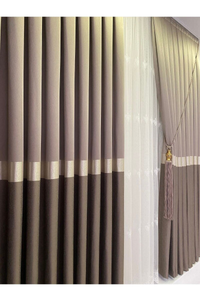 Panel Curtain Cappuccino Ecru (Single Panel) - 5